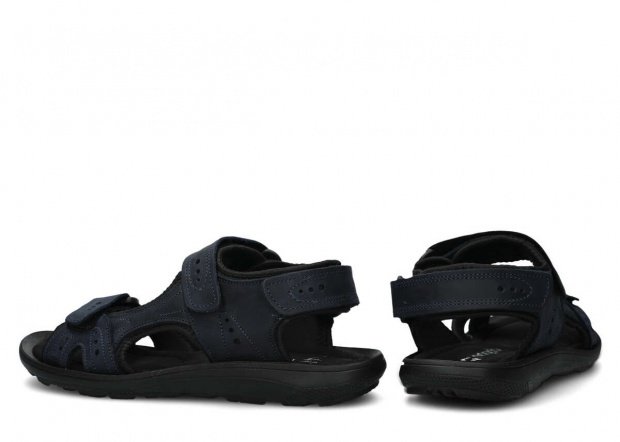 Pánské sandály NAGABA 265 tmavě modrá crazy kožené