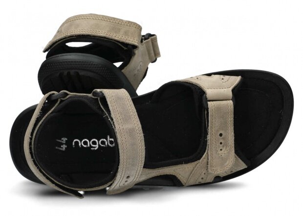Pánské sandály NAGABA 265 krémová barka kožené