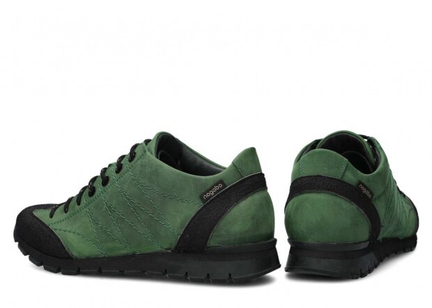 Nízké trekové boty NAGABA 121 zelená crazy kožené