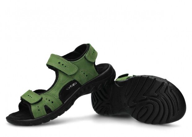 Dámské sandály NAGABA 264 zelená campari kožené