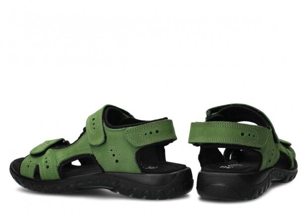 Dámské sandály NAGABA 264 zelená campari kožené