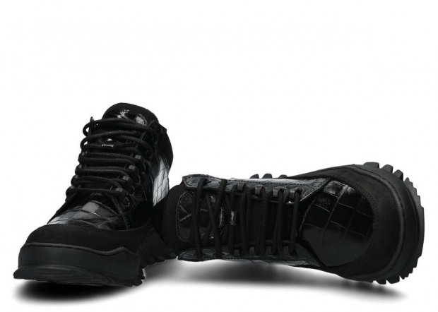Kotníkové boty EVENEMENT EV245 černá follonica koža