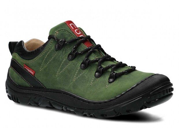 Nízké trekové boty NAGABA 241 zelená crazy kožené