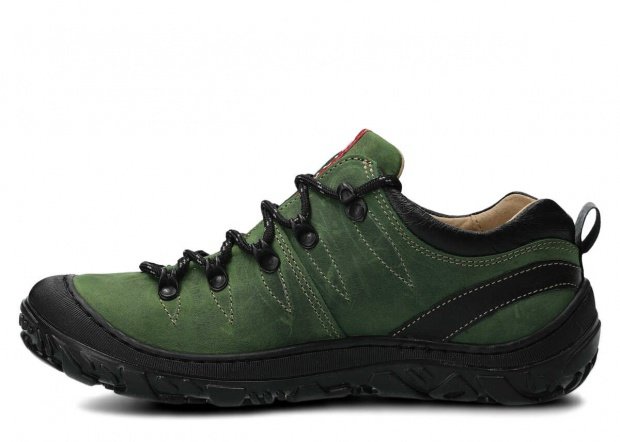 Nízké trekové boty NAGABA 241 zelená crazy kožené