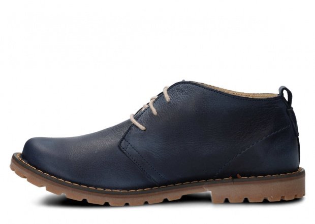 Pánské kotníkové boty NAGABA 407 tmavě modrá rustic kožené