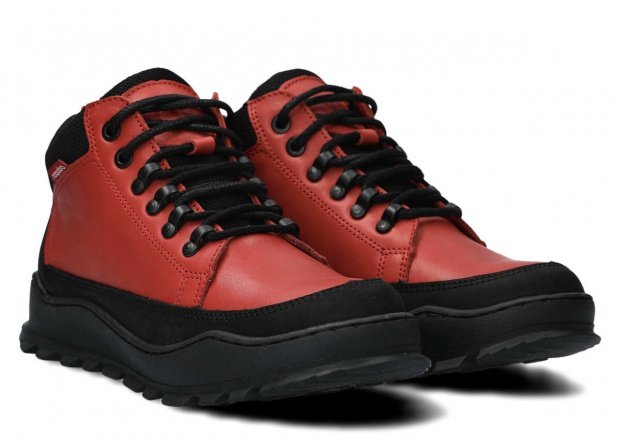 Kotníkové boty NAGABA 245 červená blue koža