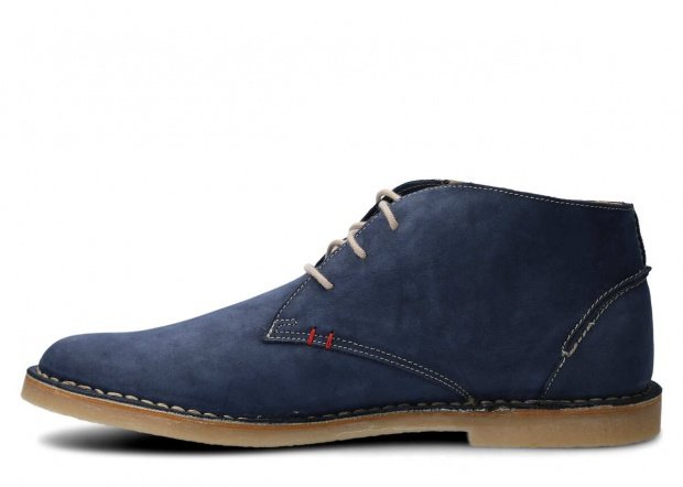 Pánské kotníkové boty NAGABA 422 tmavě modrá samuel kožené