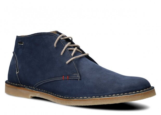 Pánské kotníkové boty NAGABA 422 tmavě modrá samuel kožené