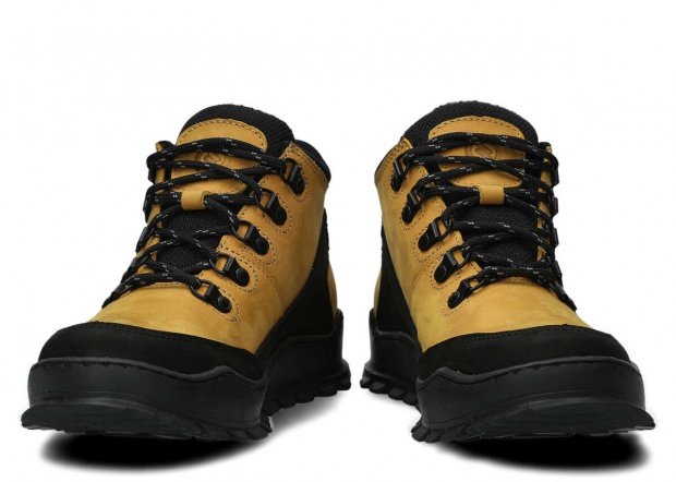 Kotníkové boty NAGABA 246 žlutá crazy koža