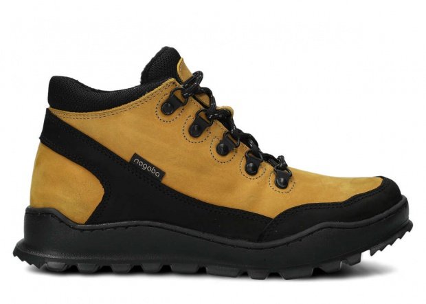 Kotníkové boty NAGABA 246 žlutá crazy koža