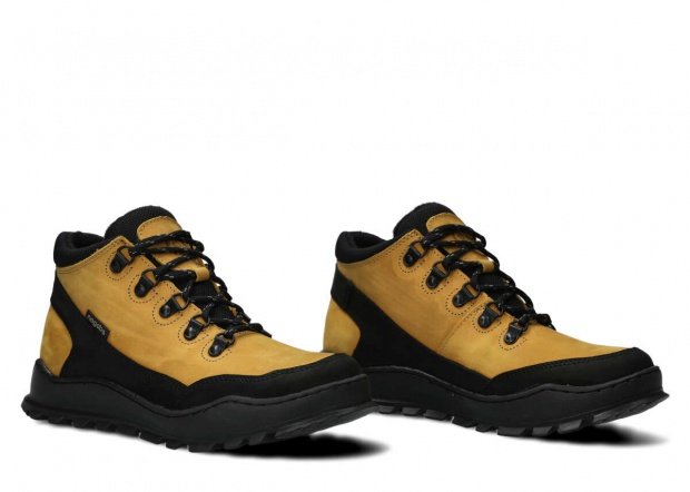 Kotníkové boty NAGABA 246 žlutá crazy koža