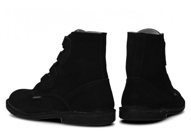 Pánské kotníkové boty NAGABA 188 černá velur kožené
