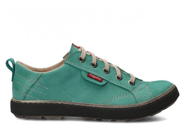 Polobotky NAGABA 243 mátová campari kožené