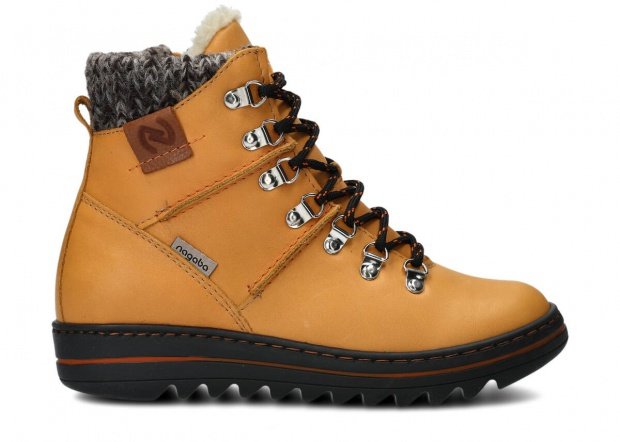 Dámské kotníkové boty NAGABA 329 žlutá blue kožené