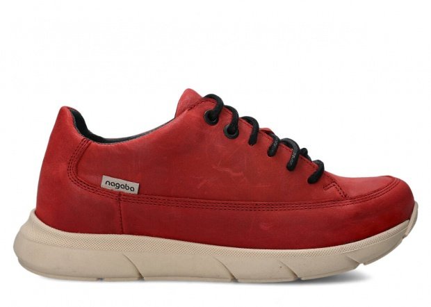 Polobotky NAGABA 125 červená parma koža