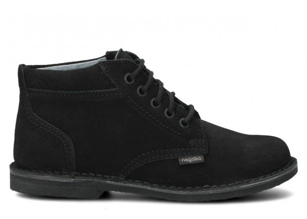 Pánské kotníkové boty NAGABA 076 černá velur kožené