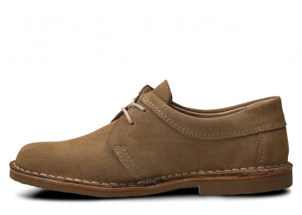 Pánské polobotky NAGABA 077 béžová velur kožené