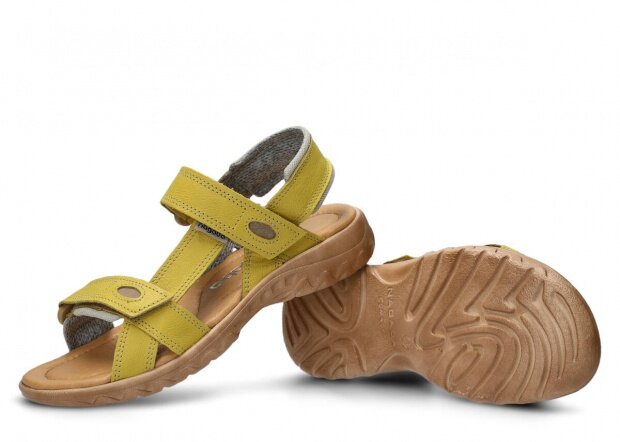 Dámské sandály NAGABA 168 žlutá rustic kožené
