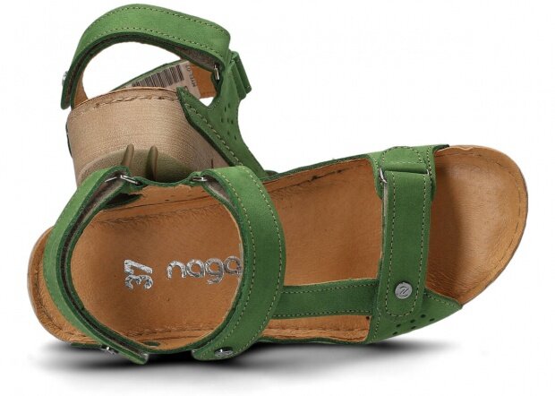 Dámské sandály NAGABA 306 zelená campari kožené