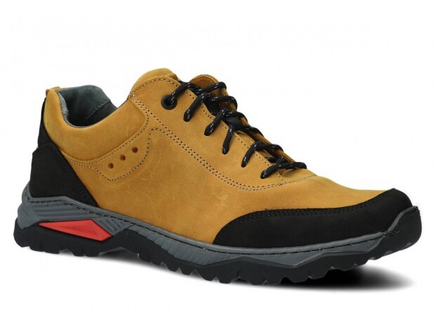 Pánské nízké trekové boty NAGABA 408 žlutá crazy kožené