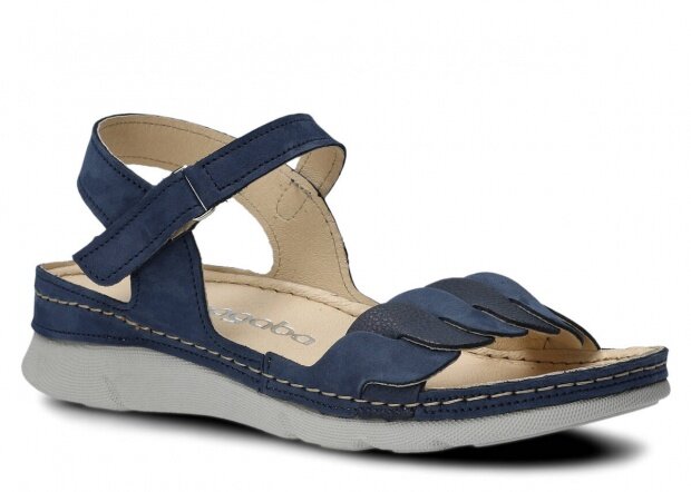 Dámské sandály NAGABA 101 tmavě modrá samuel kožené