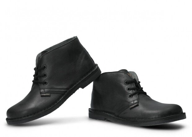 Kotníkové boty NAGABA 082 TOCZ černá rustic kožené