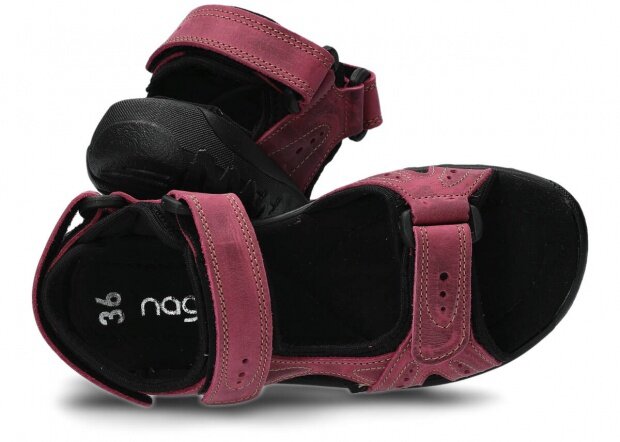 Dámské sandály NAGABA 264 růžová crazy kožené