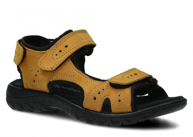 Dámské sandály NAGABA 264 žlutá crazy kožené