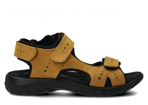 Dámské sandály NAGABA 264 žlutá crazy kožené