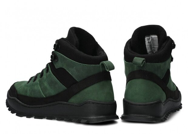 Kotníkové boty NAGABA 244 zelená crazy kožené