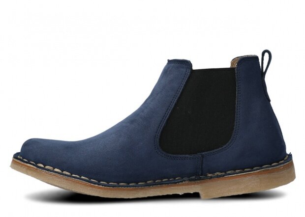 Dámské kotníkové boty NAGABA 085 tmavě modrá samuel kožené