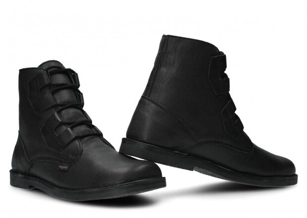 Pánské kotníkové boty NAGABA 188 černá rustic kožené