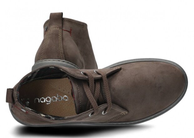 Pánské kotníkové boty NAGABA 425 olivová samuel kožené