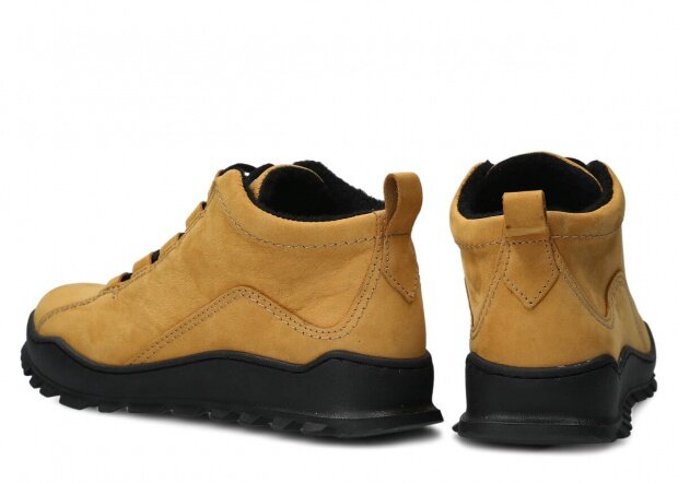 Kotníkové boty NAGABA 115 žlutá samuel koža
