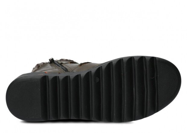 Dámské kotníkové boty NAGABA 329 khaki sovage kožené