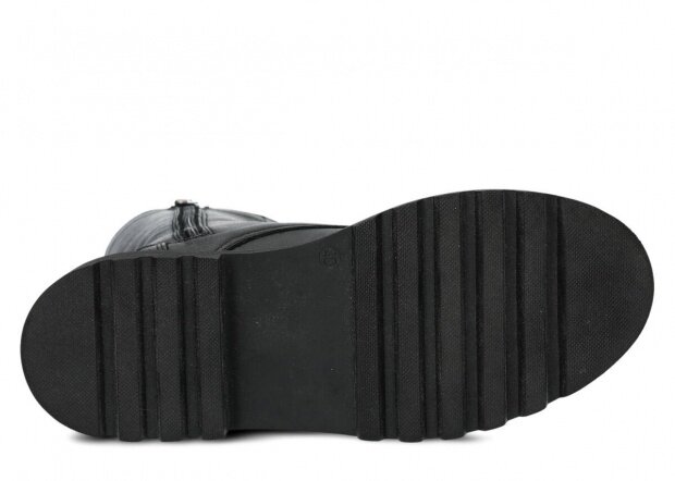 Dámské kotníkové boty EVENEMENT EV008 černá blue kožené