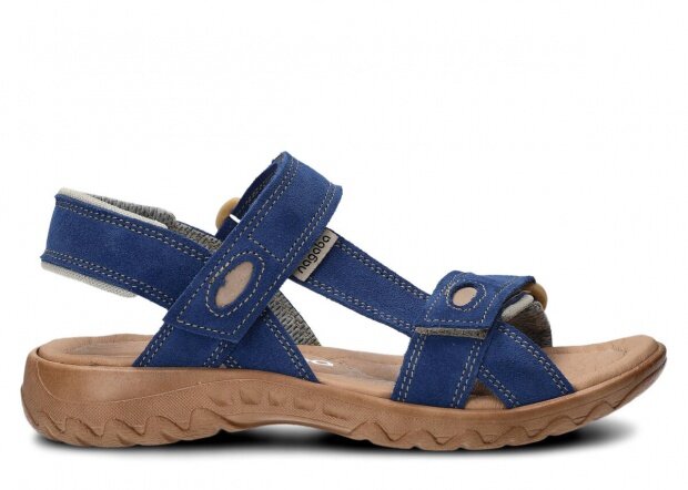 Dámské sandály NAGABA 168 modrá velur rustic kožené