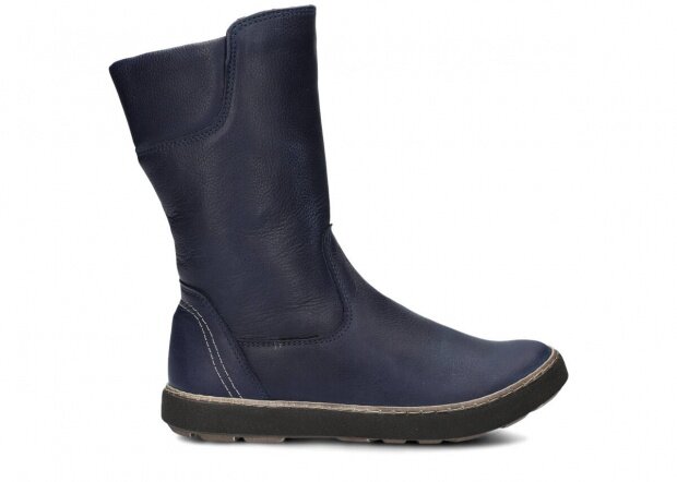 Dámské kotníkové boty NAGABA 051 tmavě modrá rustic kožené