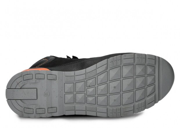 Kotníkové boty NAGABA 603 černá samuel koža
