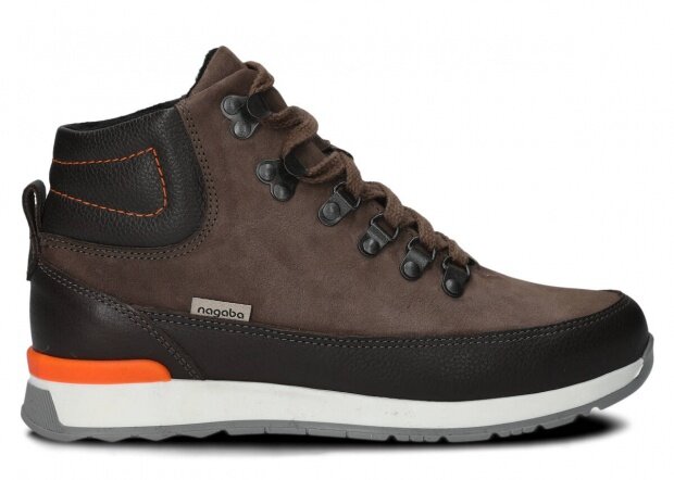 Kotníkové boty NAGABA 603 olivová samuel koža