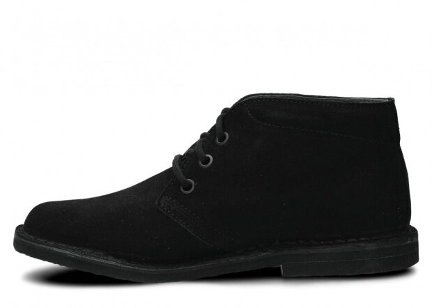 Pánské kotníkové boty NAGABA 075 černá velur kožené