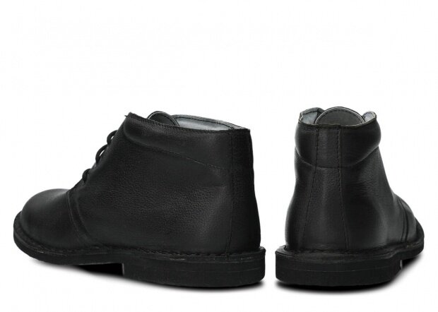 Pánské kotníkové boty NAGABA 075 černá rustic kožené