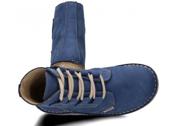 Kotníkové boty NAGABA 187 modrá campari kožené