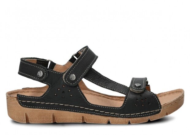 Dámské sandály NAGABA 306 černá rustic kožené