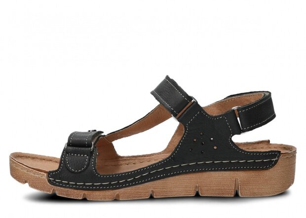 Dámské sandály NAGABA 306 černá rustic kožené