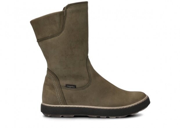 Dámské kotníkové boty NAGABA 051 khaki samuel koža