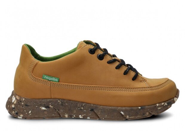 Polobotky NAGABA 125 žlutá nubuk vegan 