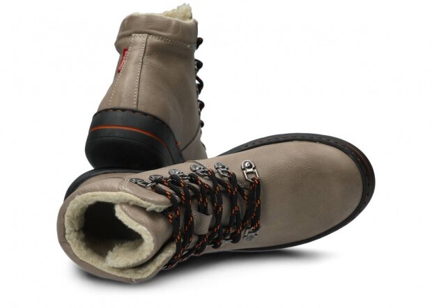 Kotníkové trekové boty NAGABA 281 popelavá t rustic kožené