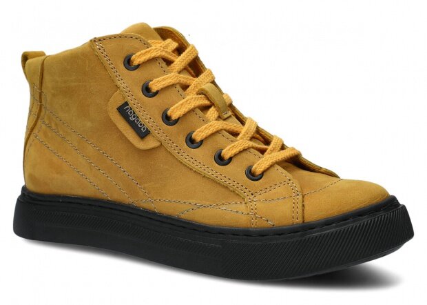 Kotníkové boty NAGABA 252 žlutá crazy kožené