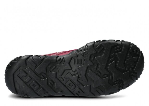 Nízké trekové boty NAGABA 255 růžová crazy kožené